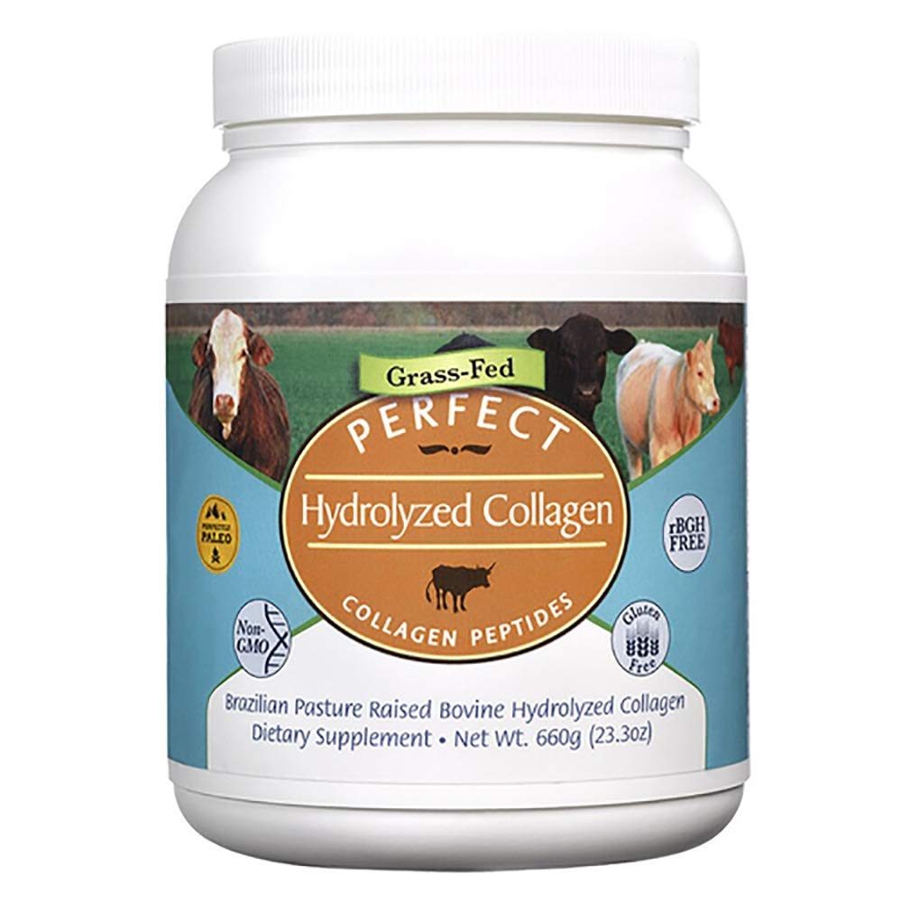 Perfect Supplements Hydrolyzed Collagen Powder – Grass-Fed, Brazilian Pasture-Raised | 660g × 2