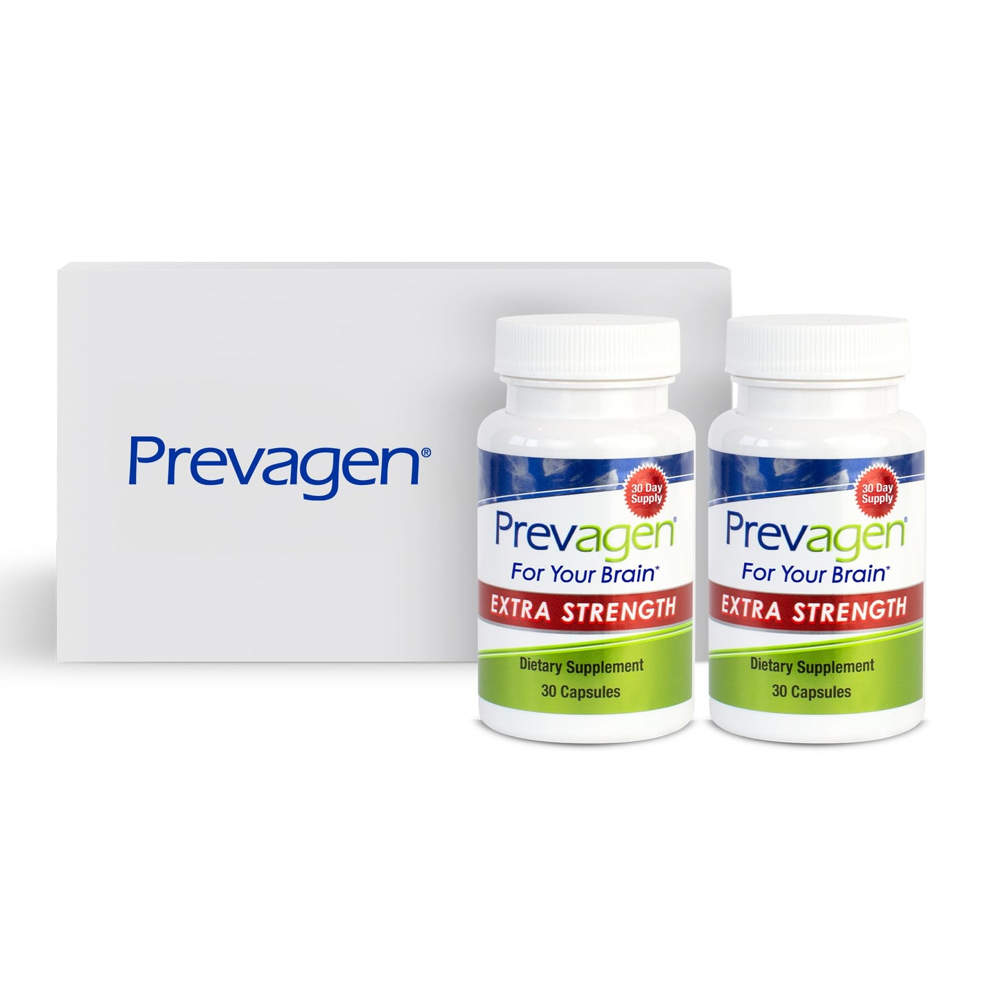 Prevagen Extra Strength 20mg Apoaequorin + Vitamin D3 | 2-Pack 30ct