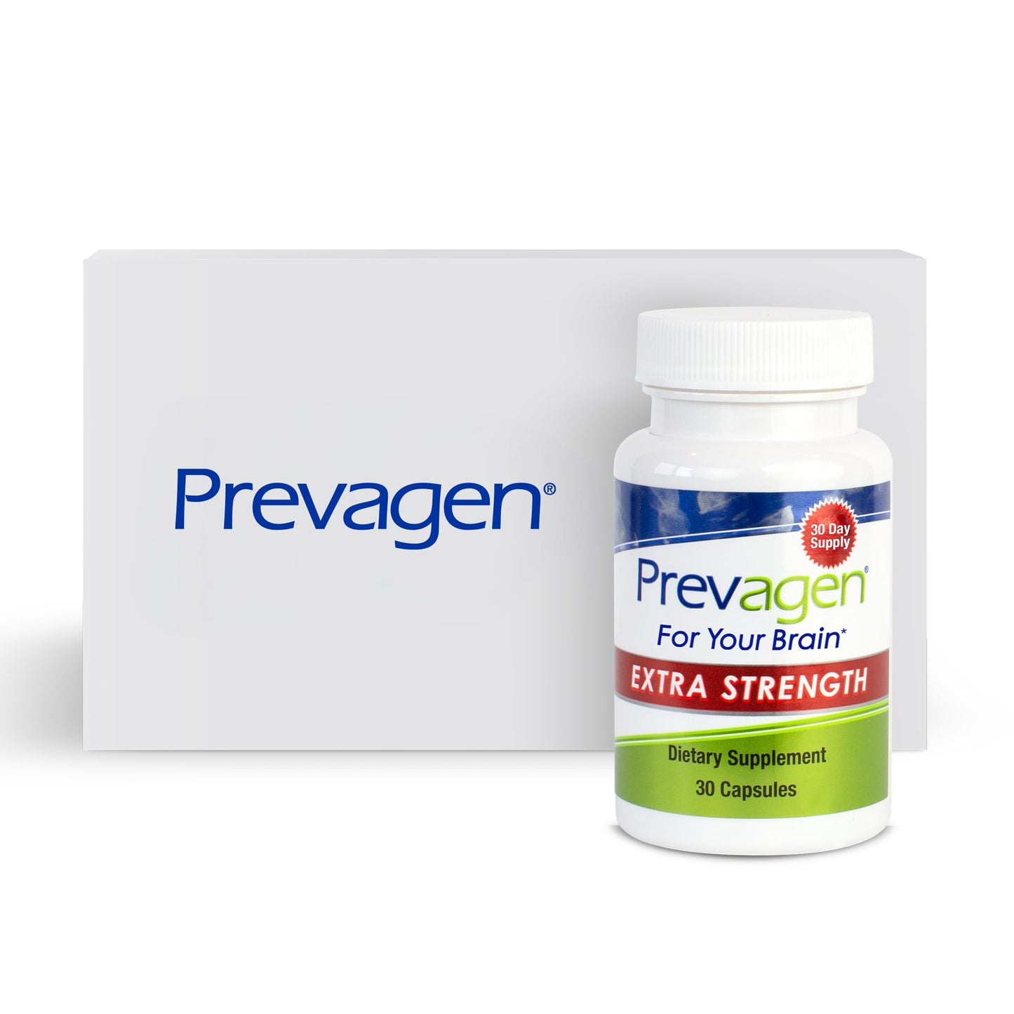 Prevagen Extra Strength 20mg Apoaequorin + Vitamin D3 | 30ct 1-Month