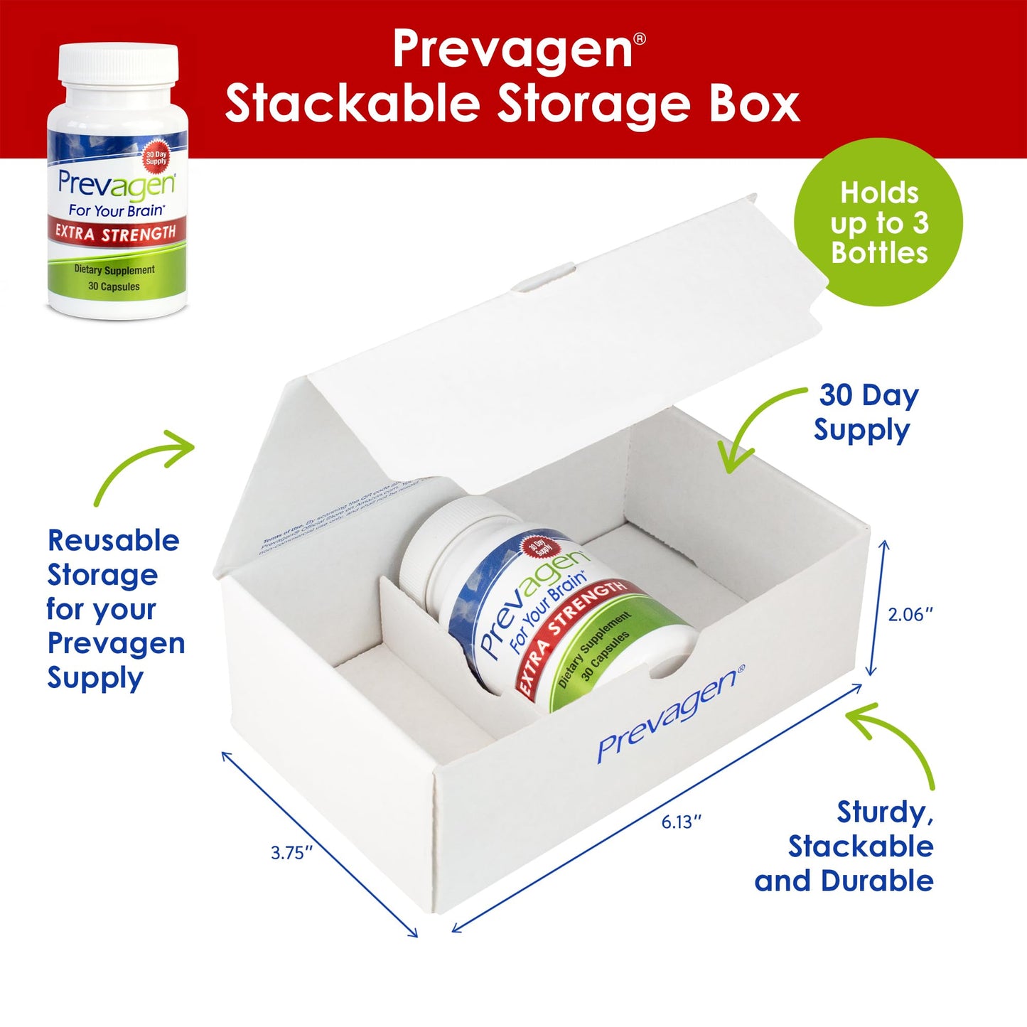 Prevagen Extra Strength 20mg Apoaequorin + Vitamin D3 | 30ct 1-Month