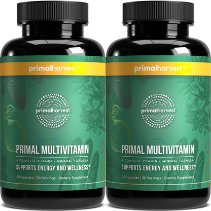 Primal Harvest Primal Multivitamin – 21 Essentials, 2 Pack (30 Count)