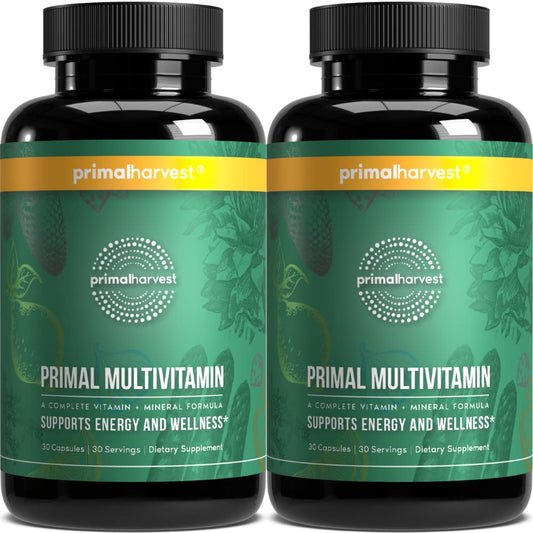 Primal Harvest Primal Multivitamin – 21 Essentials, 2 Pack (30 Count)