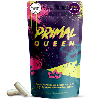 Primal Queen Female Beef Organ Supplement | Grass-Fed Freeze-Dried