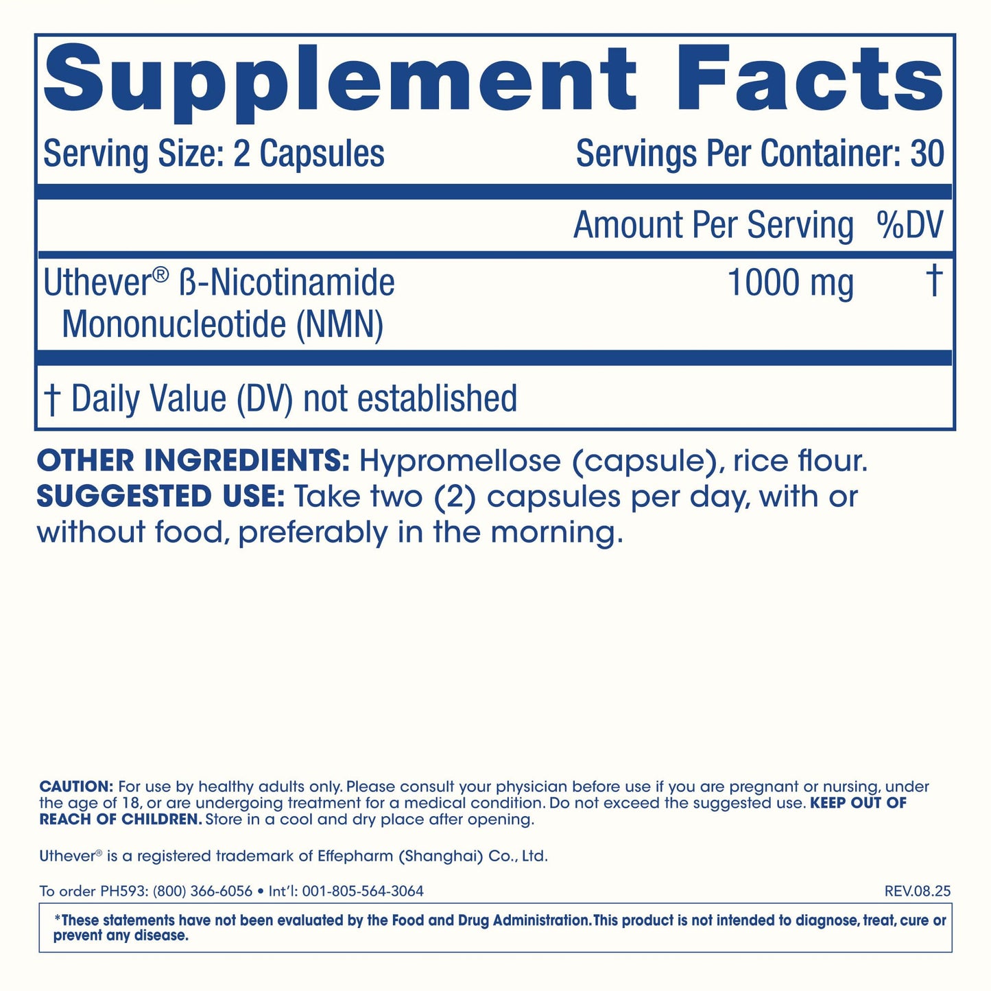 ProHealth NMN Pro 1000 – Uthever NMN NAD+ Precursor 60 Capsules
