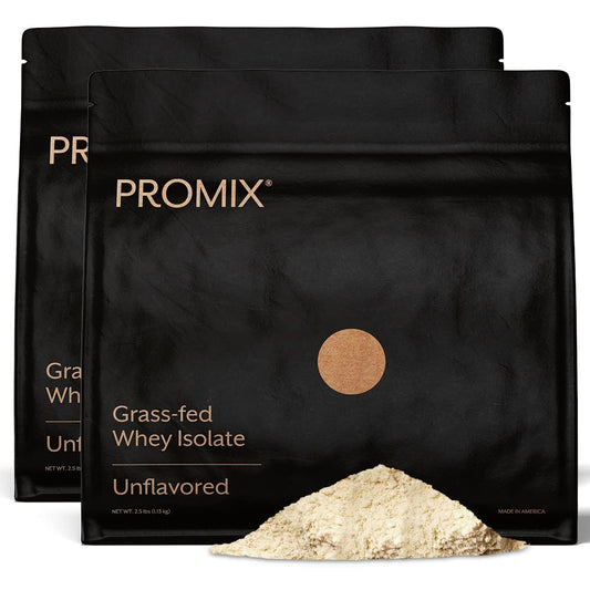 ProMix Whey Protein Isolate Powder – Unflavored, Grass-Fed | 2 x 2.5lb