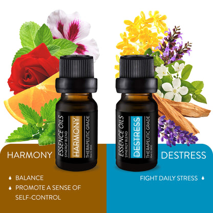Pure Daily Care Aromatherapy Top 10 Essential Oil Synergy Blend Set 10x10ml