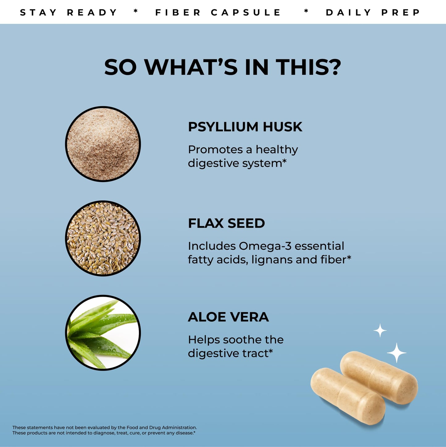 Pure for Men Stay Ready Fibre Supplement — 240 Vegan Capsules