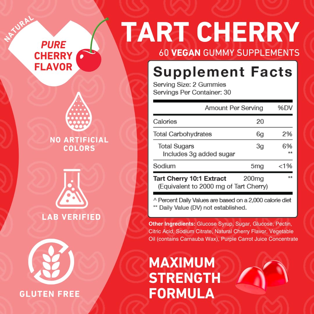 PUREFINITY Tart Cherry Gummies — Uric Acid & Joint Support, 60 Count