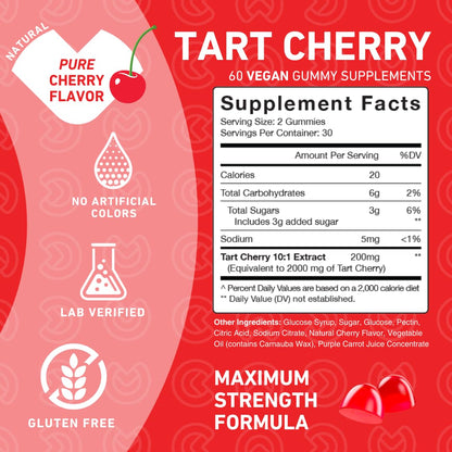 PUREFINITY Tart Cherry Gummies — Uric Acid & Joint Support, 60 Count