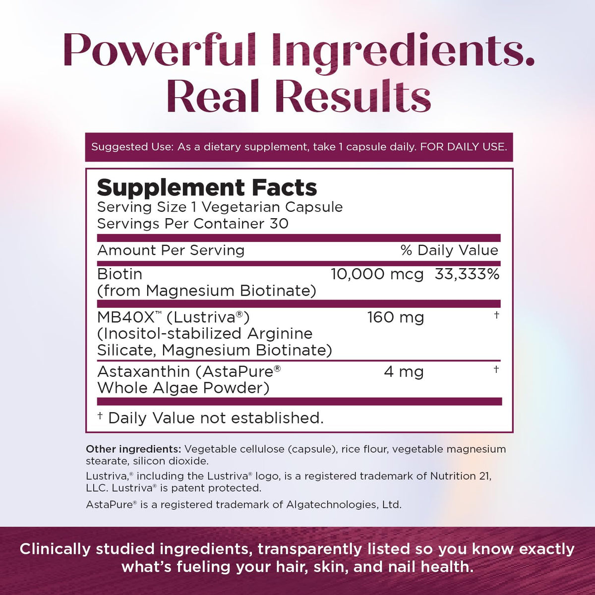 Purity Products MyBiotin ProClinical – 40x Soluble Biotin | 90 Capsules - Calm Era