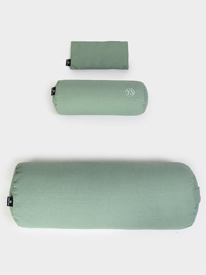 Yoga Studio Organic Meditation Bolster & Eye Pillow Set