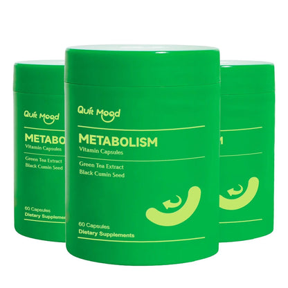 QUITMOOD-METABOLISM Vitamin Capsules with Green Tea Extract - 60 Capsules - Calm Era