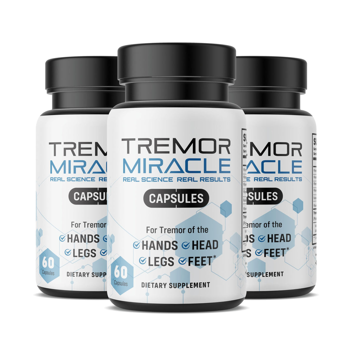 Real Science Nutrition Tremor Miracle – Neural Support Capsules | 3-Pack - Calm Era