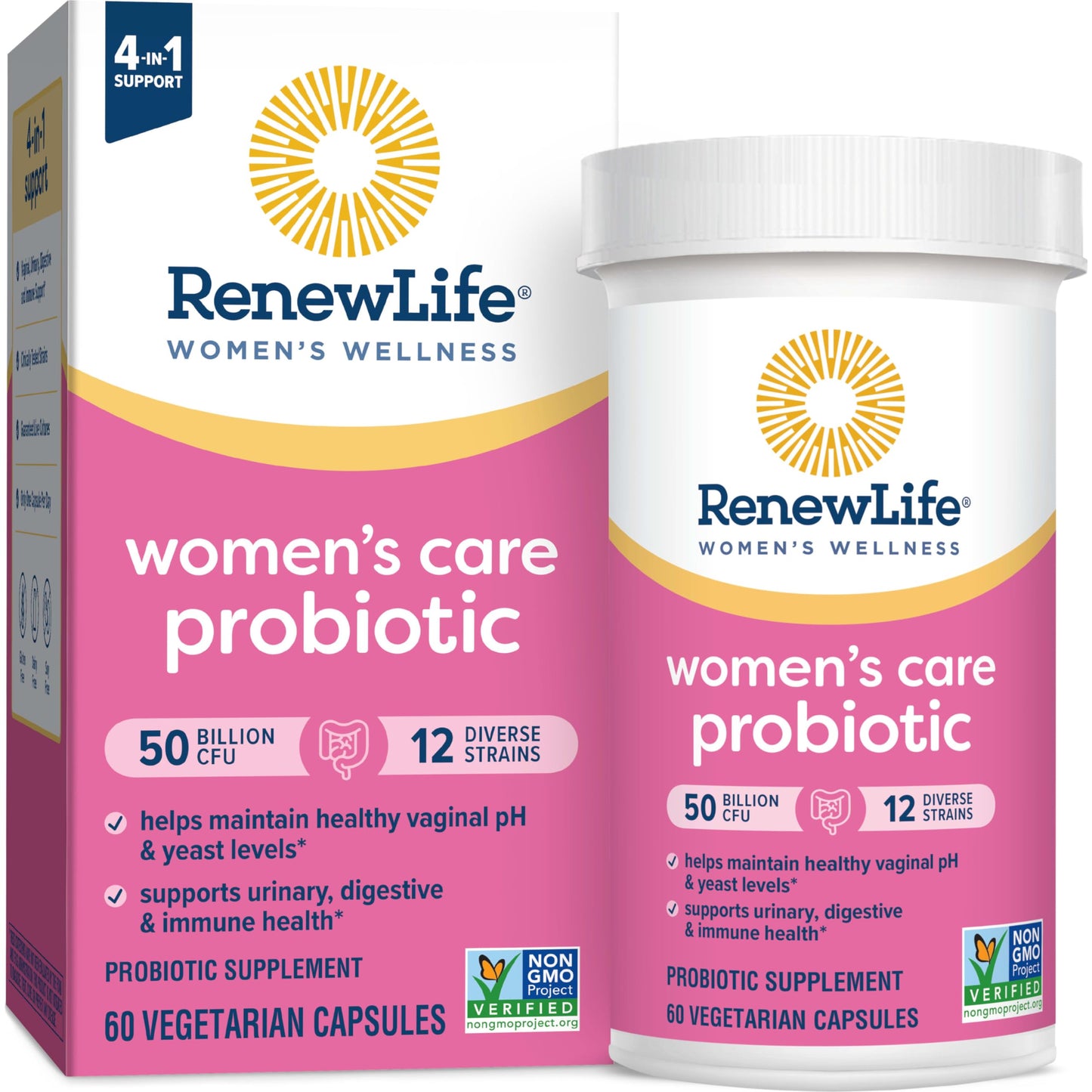 Renew Life Women’s Probiotic 50 Billion CFU – 60 Capsules