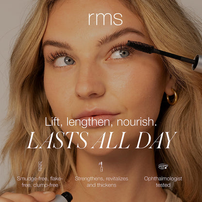 RMS Beauty Straight Up Volumizing Peptide Mascara — Black, 8ml