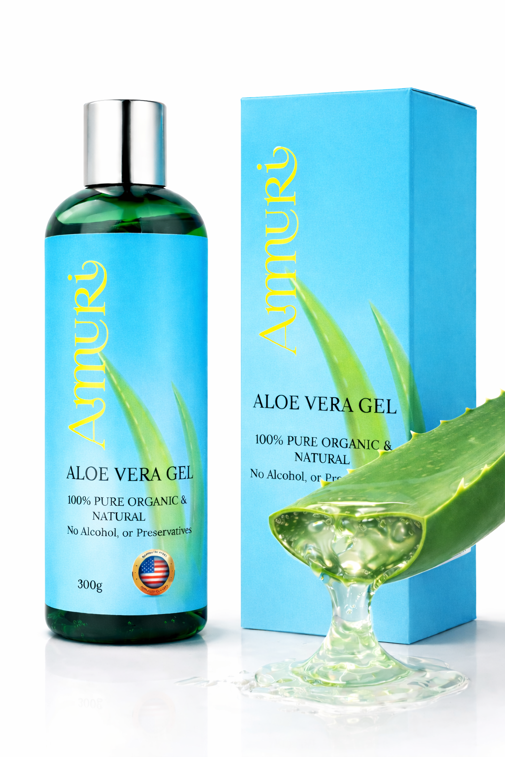 Ammuri Organic Aloe Vera Gel — Skin Relief & Hydration