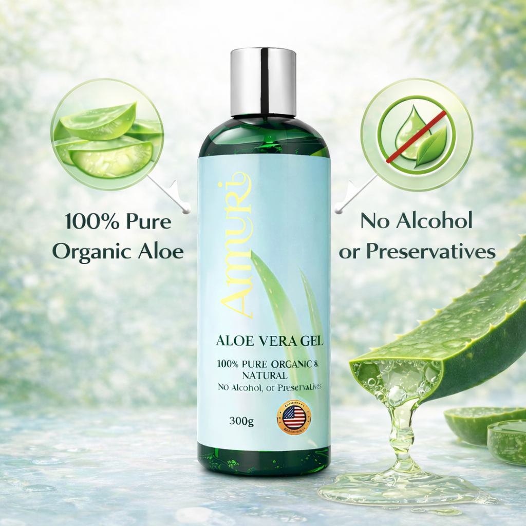 Ammuri Organic Aloe Vera Gel — Skin Relief & Hydration