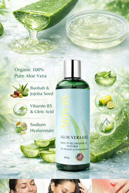 Ammuri Organic Aloe Vera Gel — Skin Relief & Hydration