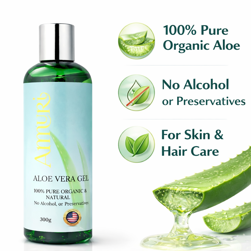 Ammuri Organic Aloe Vera Gel — Skin Relief & Hydration