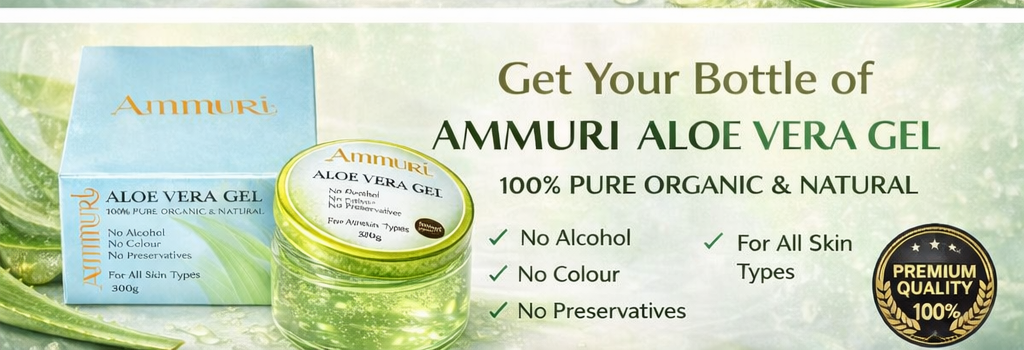 Ammuri Organic Aloe Vera Gel 300g — Face, Body & Hair