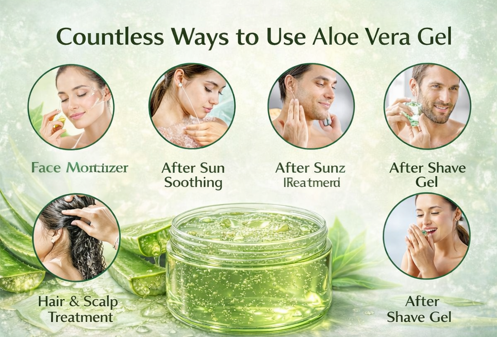 Ammuri Organic Aloe Vera Gel 300g — Face, Body & Hair