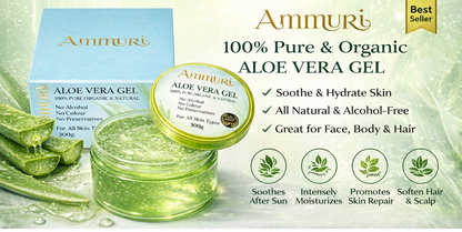 Ammuri Organic Aloe Vera Gel 300g — Face, Body & Hair