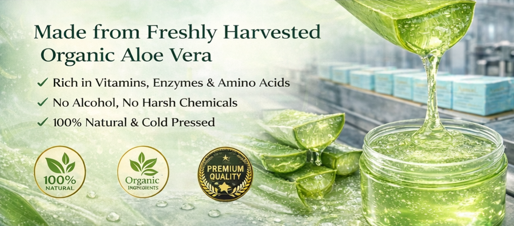 Ammuri Organic Aloe Vera Gel 300g — Face, Body & Hair