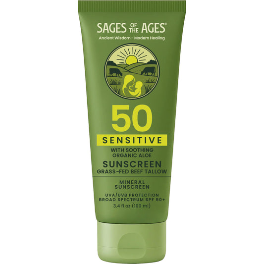 Sages of the Ages Mineral Sunscreen SPF 50 — 3.4oz - Calm Era