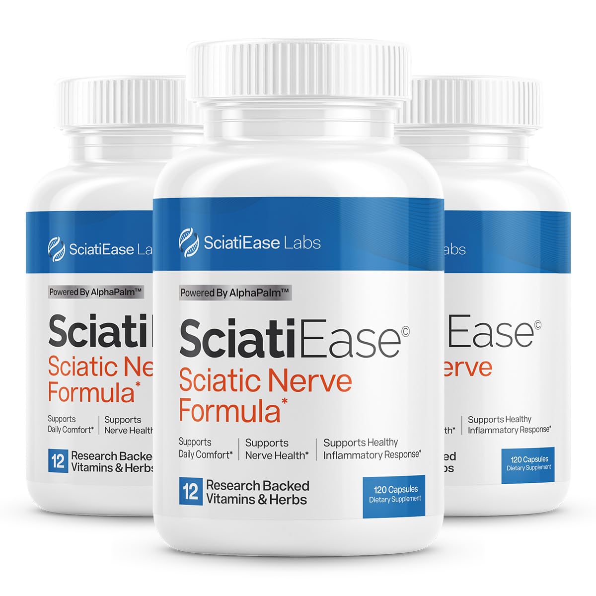 SciatiEase Nerve Comfort Supplement – 3 Bottle Bundle