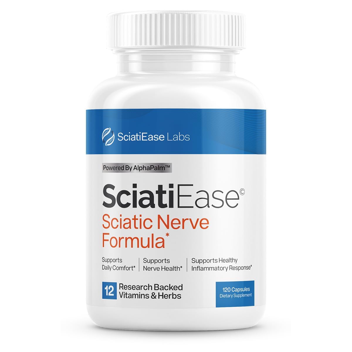 SciatiEase Nerve Comfort Supplement – 120 Capsules