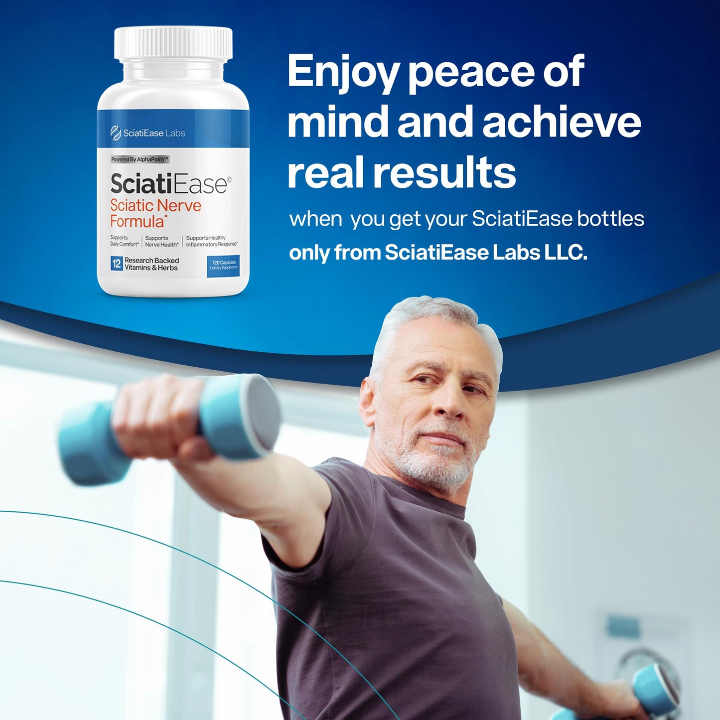 SciatiEase Nerve Comfort Supplement – 120 Capsules