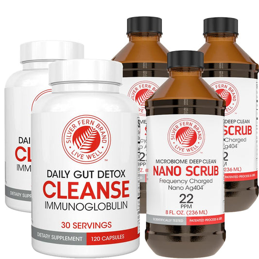 Silver Fern Ultimate Clean-Up Kit – Cleanse Capsules & Nano Scrub | 30-Day - Calm Era