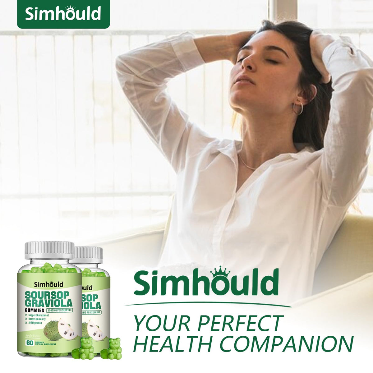 Simhould Soursop Graviola Gummies — Tropical Flavour - Calm Era