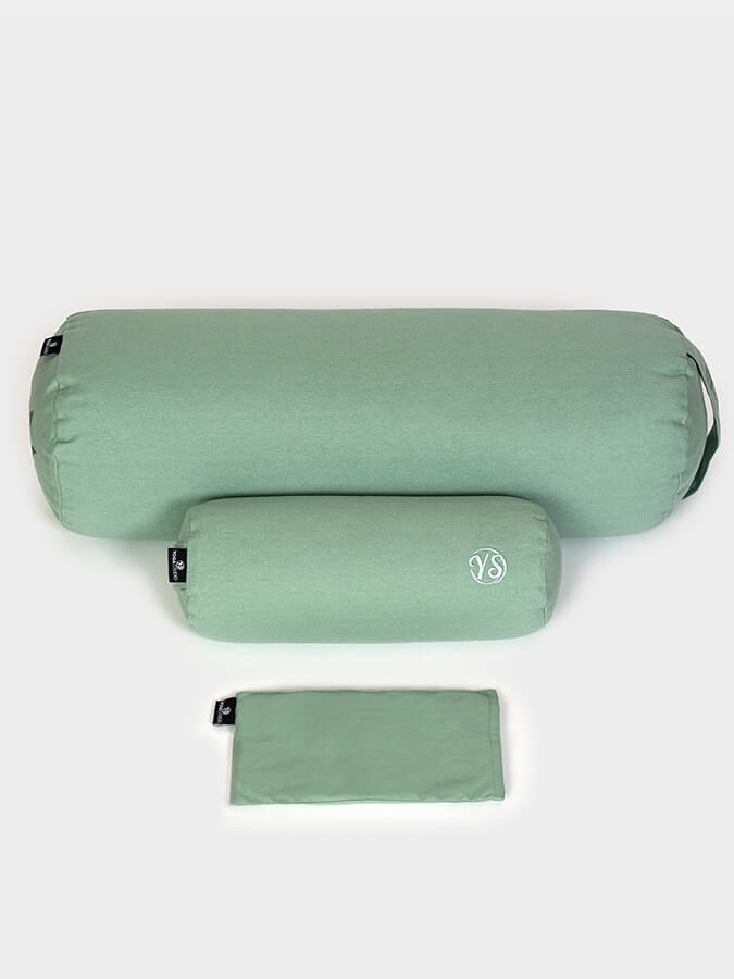 Yoga Studio Organic Meditation Bolster & Eye Pillow Set