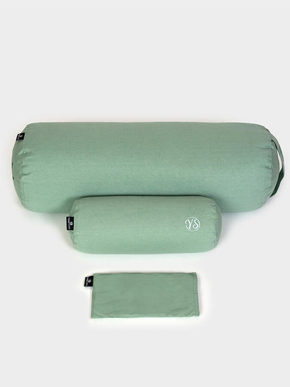Yoga Studio Organic Meditation Bolster & Eye Pillow Set