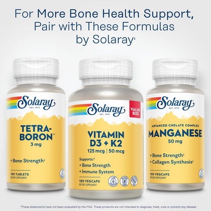 SOLARAY Vitamin D3 K2 5000 IU/50 mcg MK-7 – Bone & Immune Support (Soy-Free, 180 VegCaps) - Calm Era