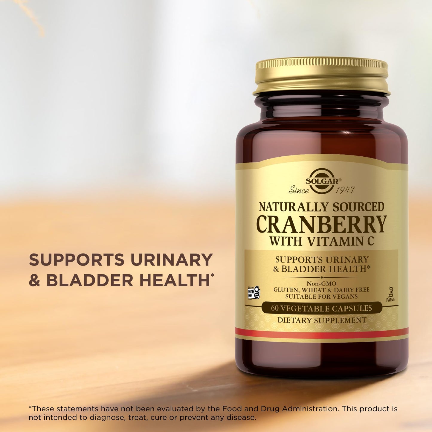 Solgar Cranberry with Vitamin C — Urinary Health, 60 Capsules
