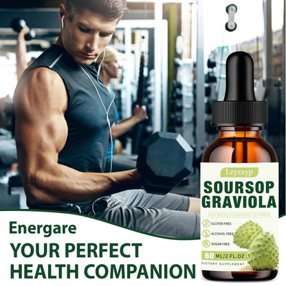 Soursop Graviola Drops 3000mg — Immune, Antioxidant & Sleep Support, 2 Pack