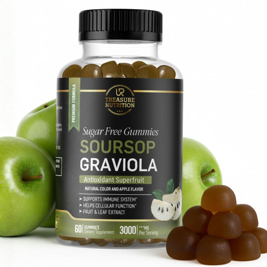 Soursop Graviola Gummies 3000mg with Vitamin C — 60 Count - Calm Era