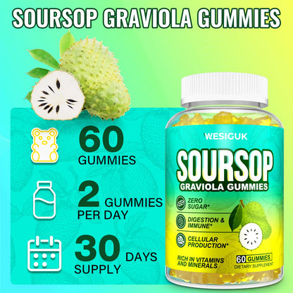 Soursop Graviola Gummies Max Strength — Sea Moss & Turmeric - Calm Era