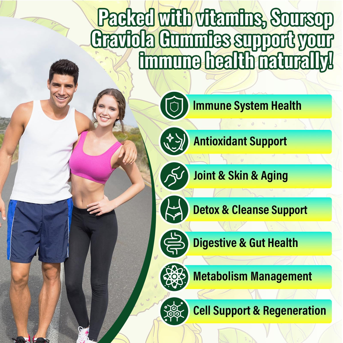 Soursop Graviola Gummies Max Strength — Sea Moss & Turmeric - Calm Era