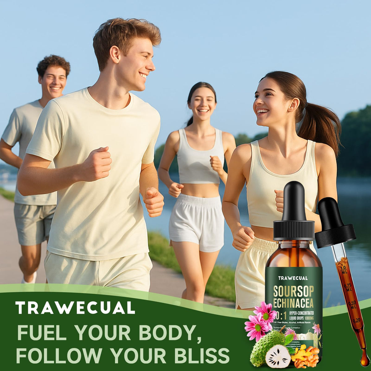 Soursop Graviola Liquid Drops 10:1 — Immune Support & Antioxidants - Calm Era
