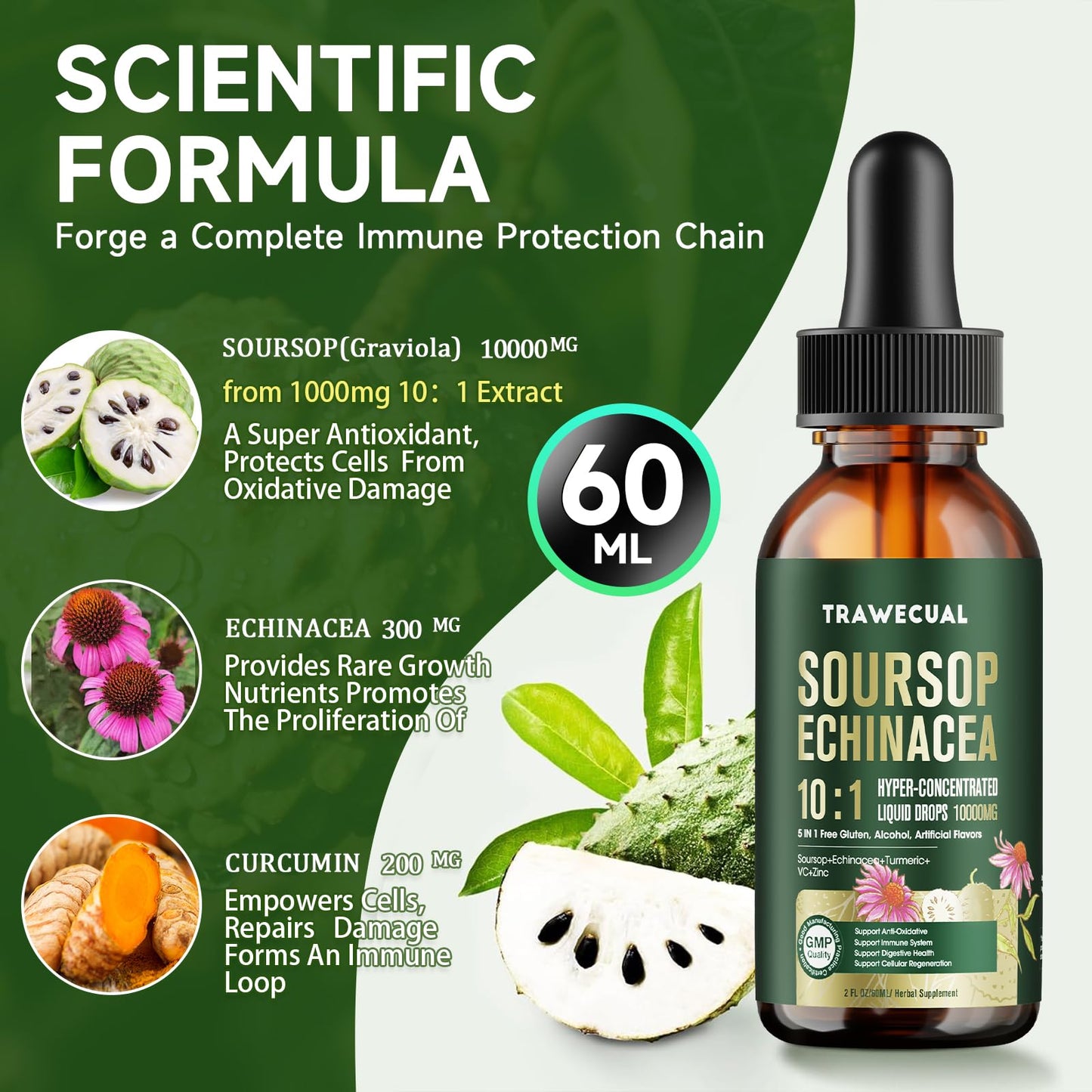 Soursop Graviola Liquid Drops 10:1 — Immune Support & Antioxidants