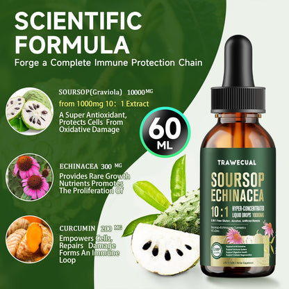 Soursop Graviola Liquid Drops 10:1 — Immune Support & Antioxidants