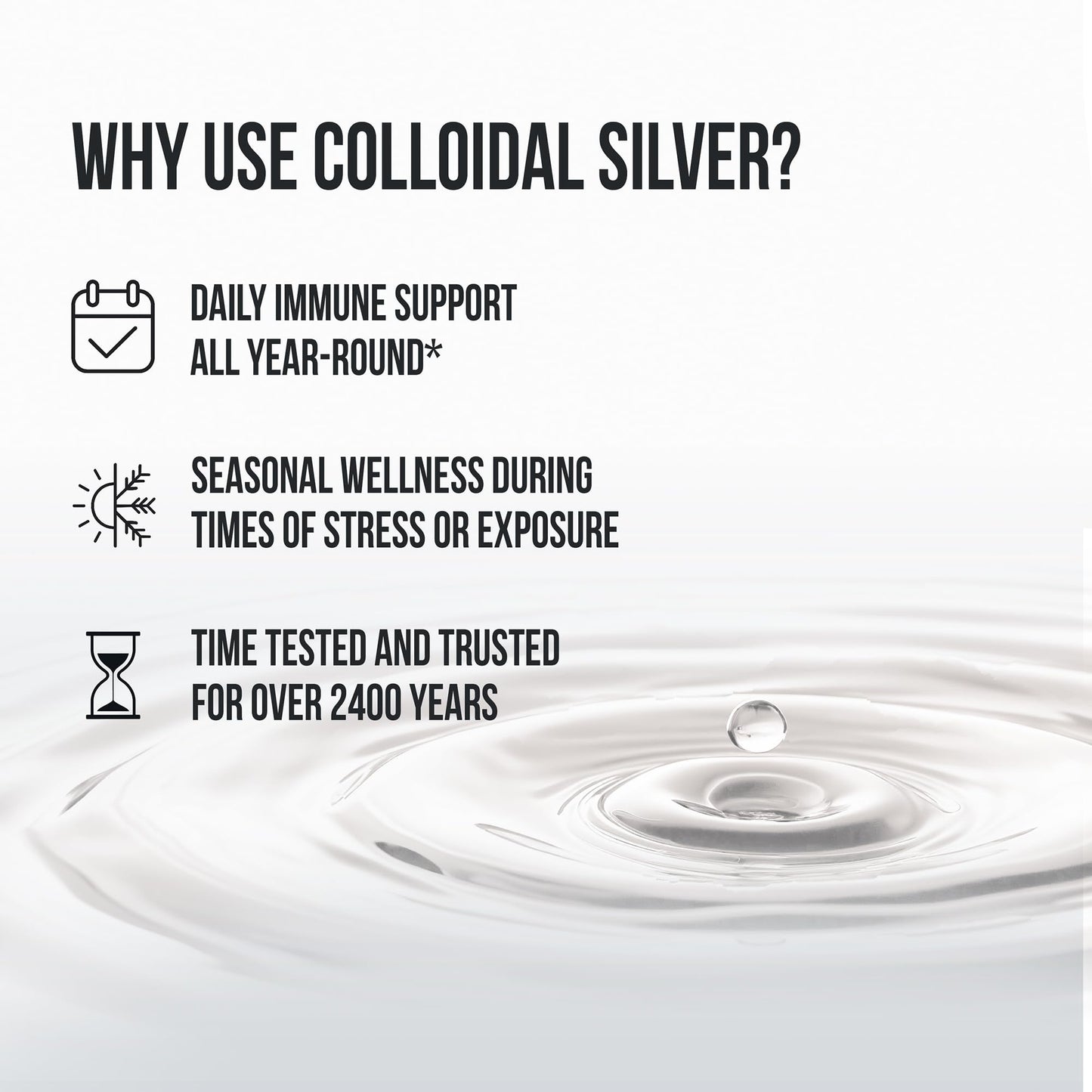 Sovereign Silver Colloidal Silver Hydrosol 10ppm | 16fl oz Amber Glass
