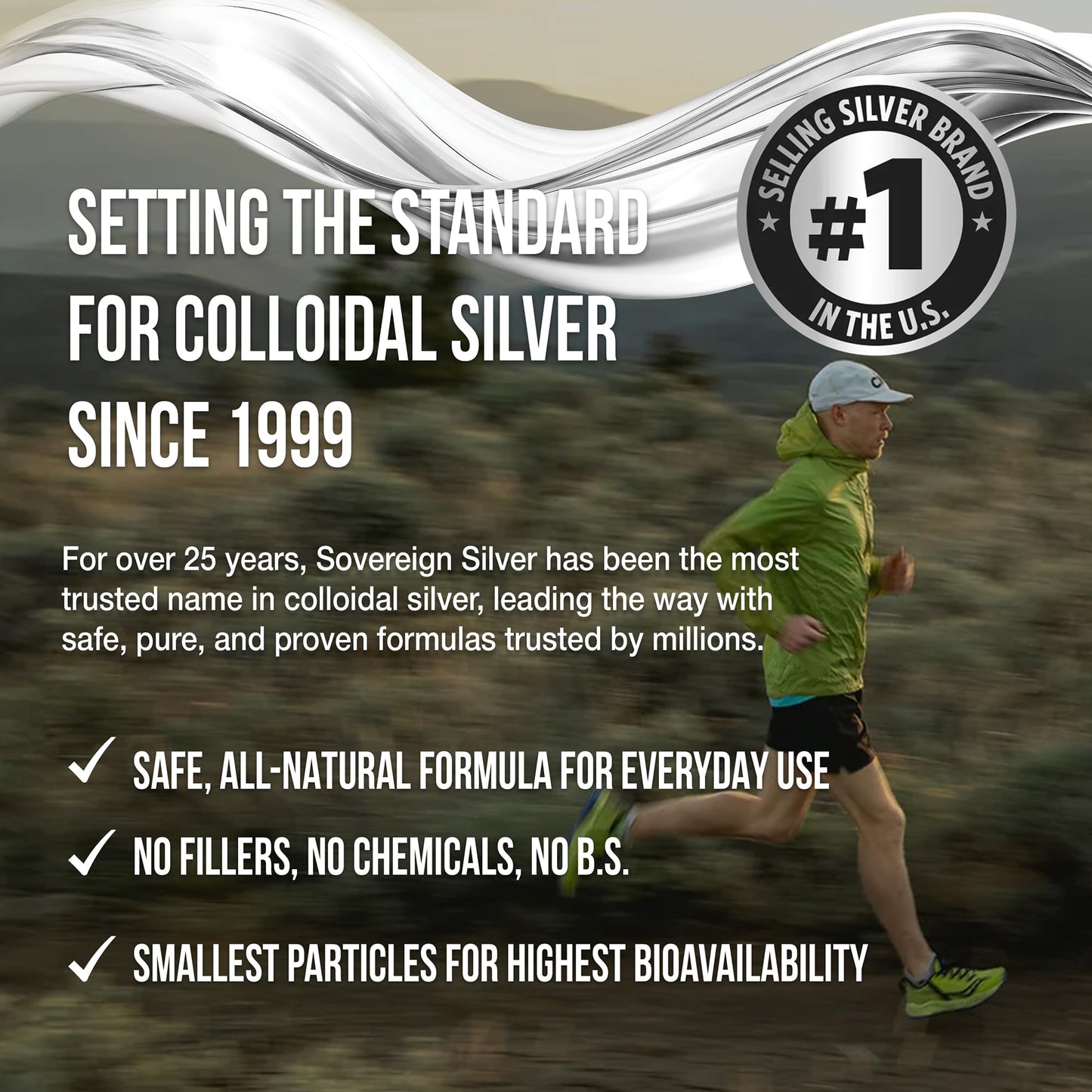Sovereign Silver Colloidal Silver Hydrosol 10ppm | 64fl oz Value Size