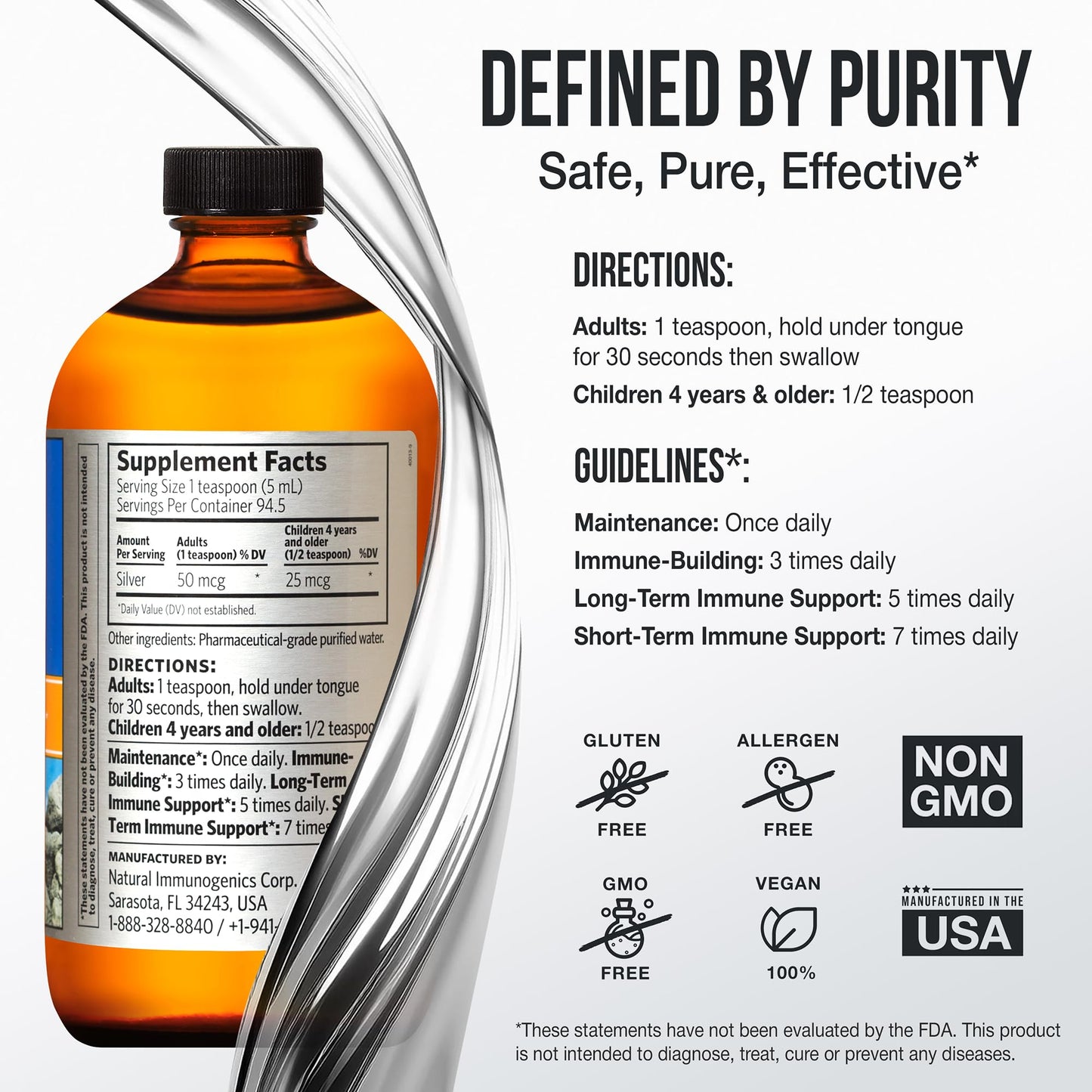 Sovereign Silver Bio-Active Silver Hydrosol 10ppm | 16oz Premium Value