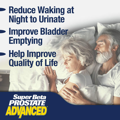 SUPER BETA PROSTATE Advanced – Beta Sitosterol Prostate Support (3-Pack, 180 Caplets) - Calm Era