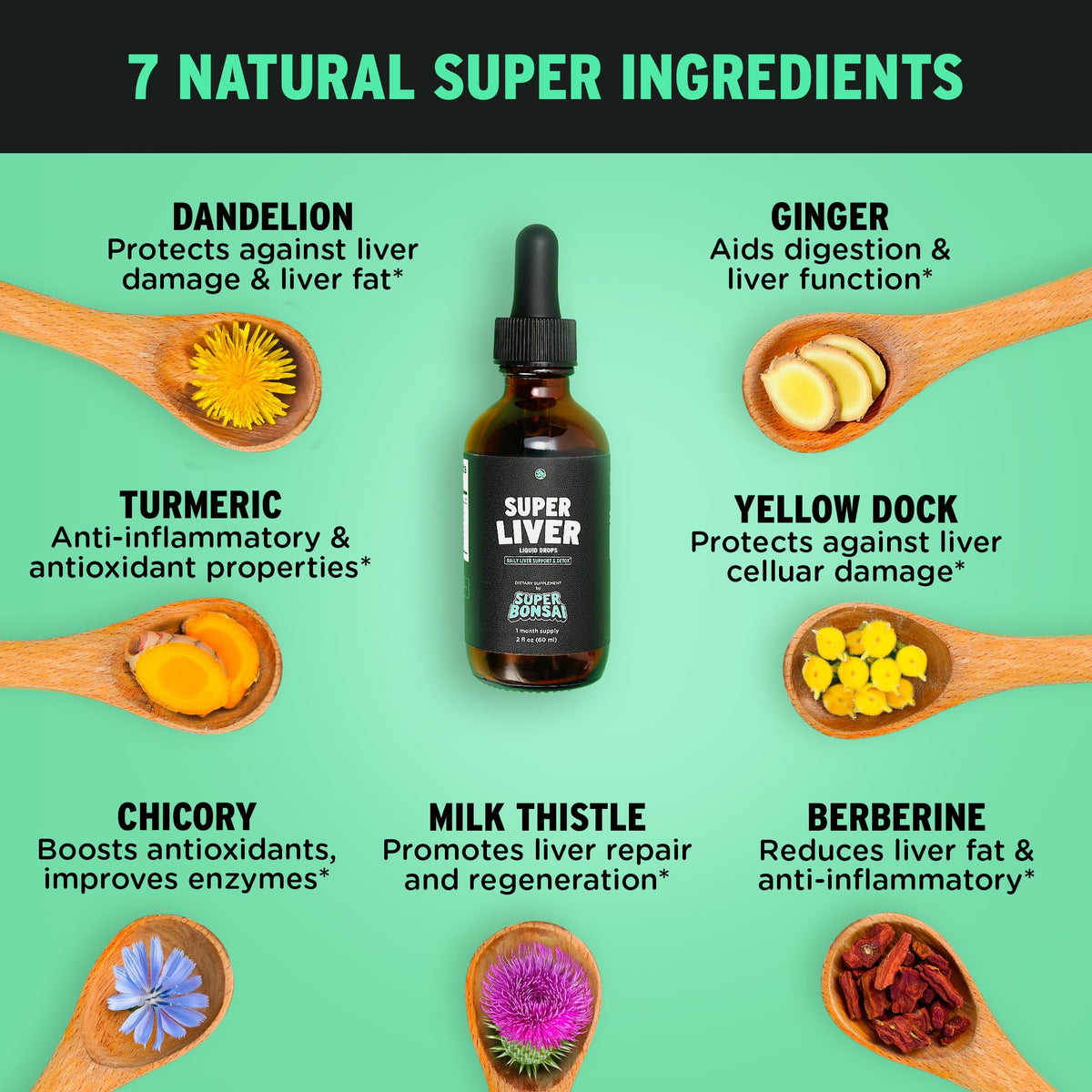 SuperBonsai Super Liver Support – Milk Thistle Liquid Formula | 3-Pack - Calm Era