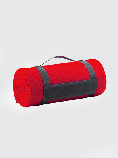 Plaid Fleece Yoga Blanket — Pill-Resistant 220gsm